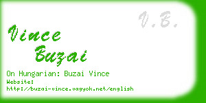 vince buzai business card